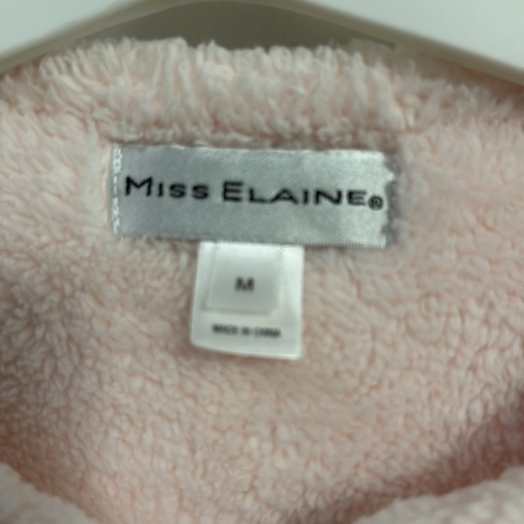 Miss Elaine Pink robe, great condition Sz medium super plush - Picture 2 of 6